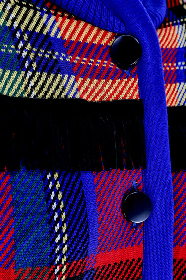 1992 Runway Yves Saint Laurent Tartan Wool Jacket