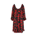 1994 Yves Saint Laurent Wool Roseprint Dress