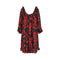 1990s Yves Saint Laurent Wool Roseprint Dress
