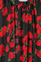 1990s Yves Saint Laurent Wool Roseprint Dress