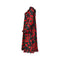 1990s Yves Saint Laurent Wool Roseprint Dress