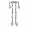 1990s Butler and Wilson Diamante Skeleton Brooch