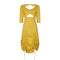 1990s Jean Paul Gaultier Mustard Cotton Parachute Dress