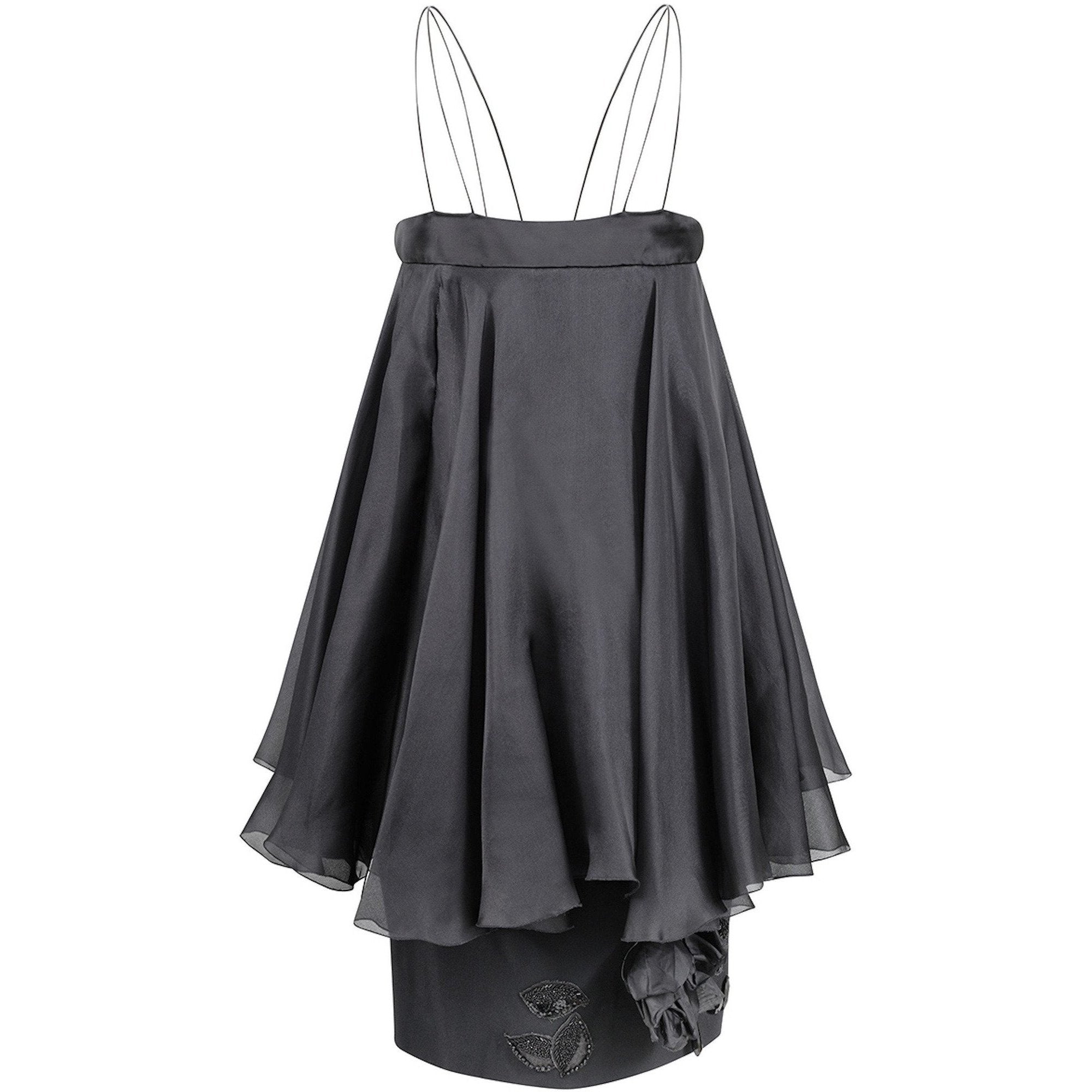 1990s John Galliano for Christian Dior Black Cocktail Dress