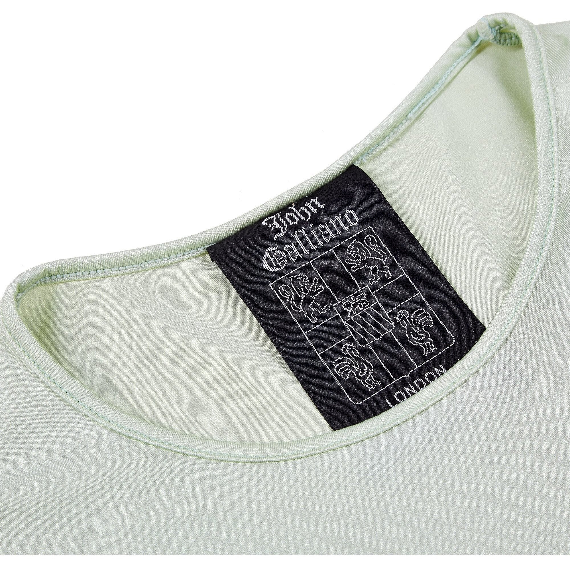 1990s John Galliano Lime Lycra T-Shirt
