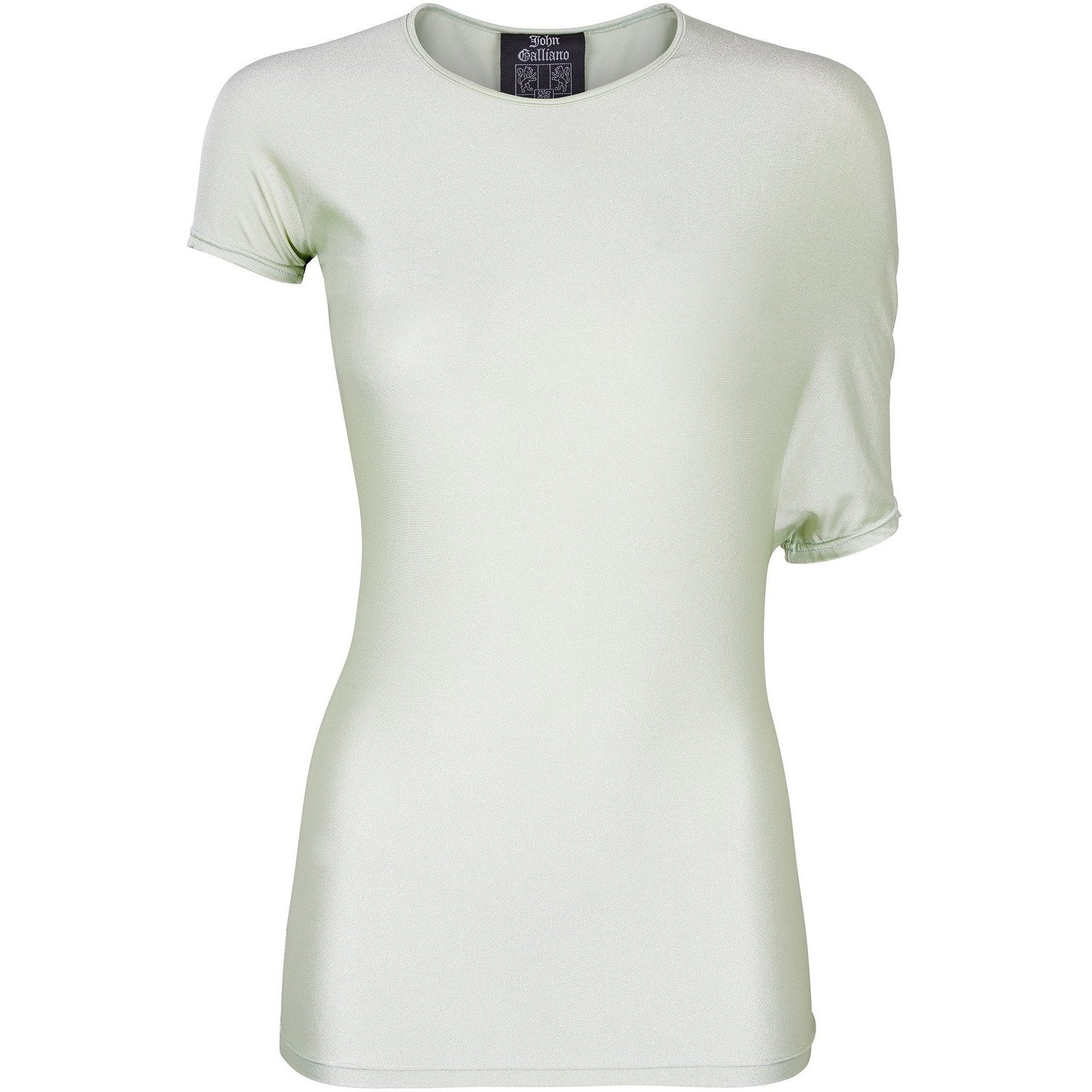 1990s John Galliano Lime Lycra T-Shirt