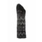 1990s Moschino Black Velvet Dress With Novelty Vinyl Appliques
