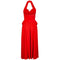 1990s Thierry Mugler Halterneck Bright Red Dress