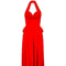 1990s Thierry Mugler Halterneck Bright Red Dress