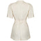 1990s Thierry Mugler White Belted Safari Jacket