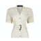 1990s Thierry Mugler White Belted Safari Jacket