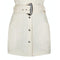 1990s Thierry Mugler White Belted Safari Jacket