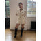 1990s Thierry Mugler White Belted Safari Jacket