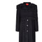 1990s Ungaro Black Wool Coat with Integral Shawl