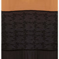 1990s Vintage Ozbek Striped Black & Nude Maxi Dress