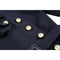 1990s Yves Saint Laurent Black Dress with Crystal Buttons and Matching Belt