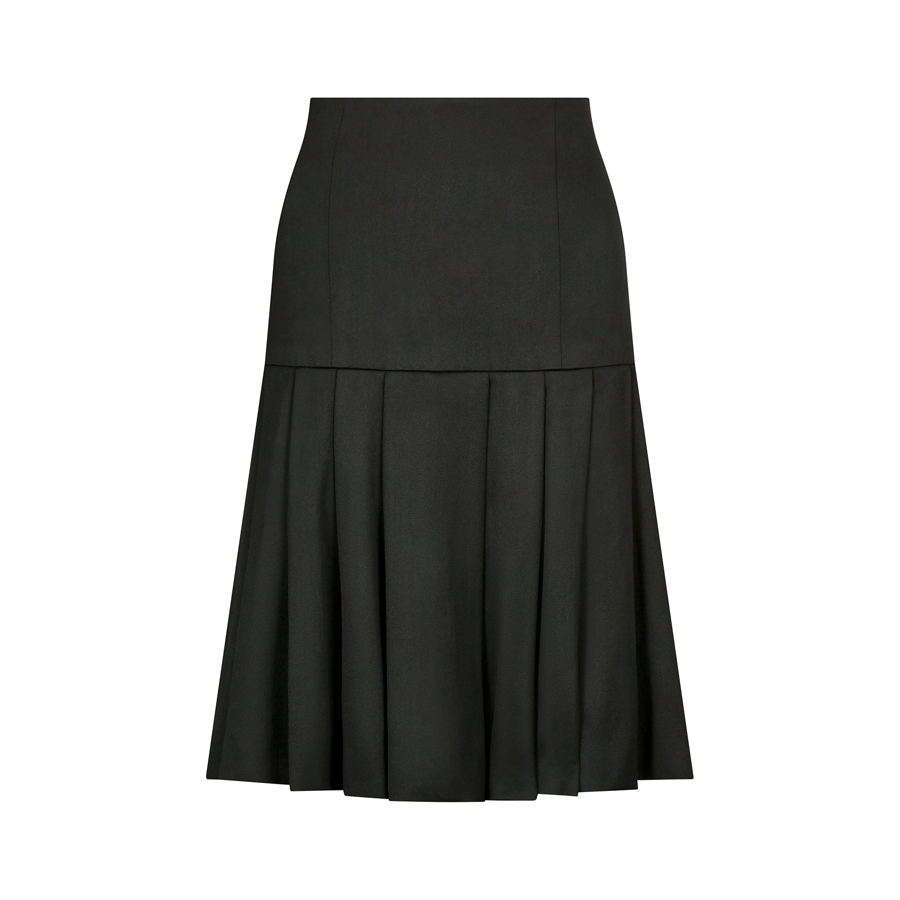 ARCHIVE - 1990s Chanel Black Box Pleat Skirt