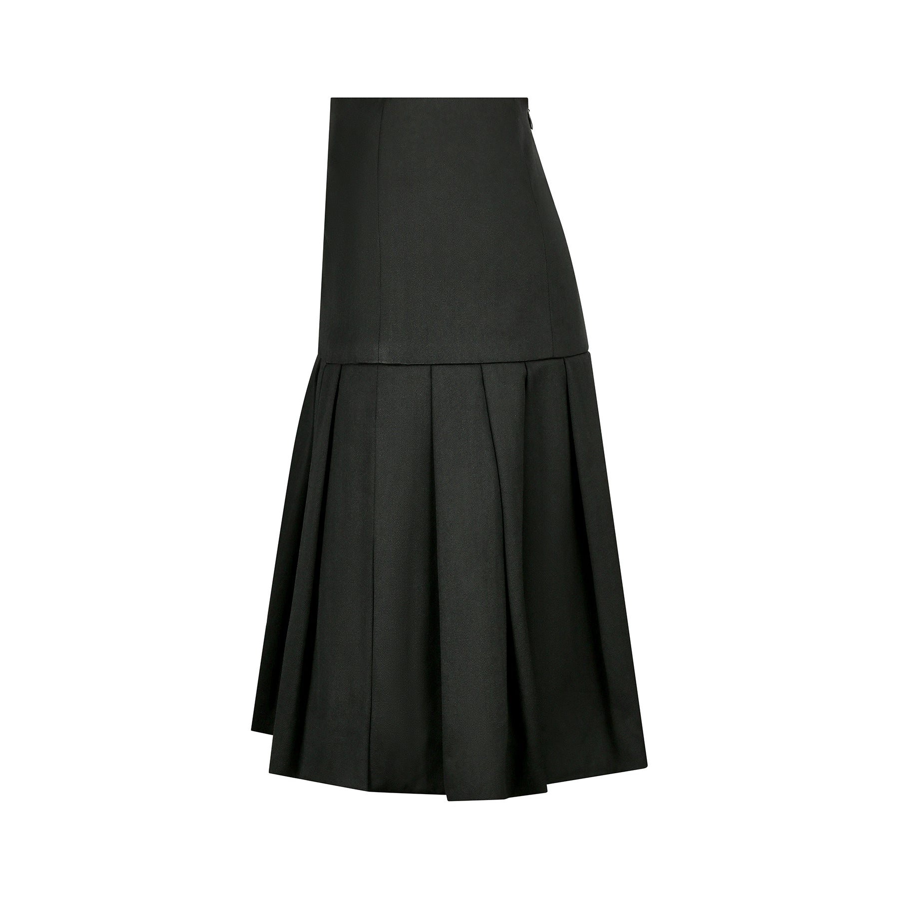 ARCHIVE - 1990s Chanel Black Box Pleat Skirt