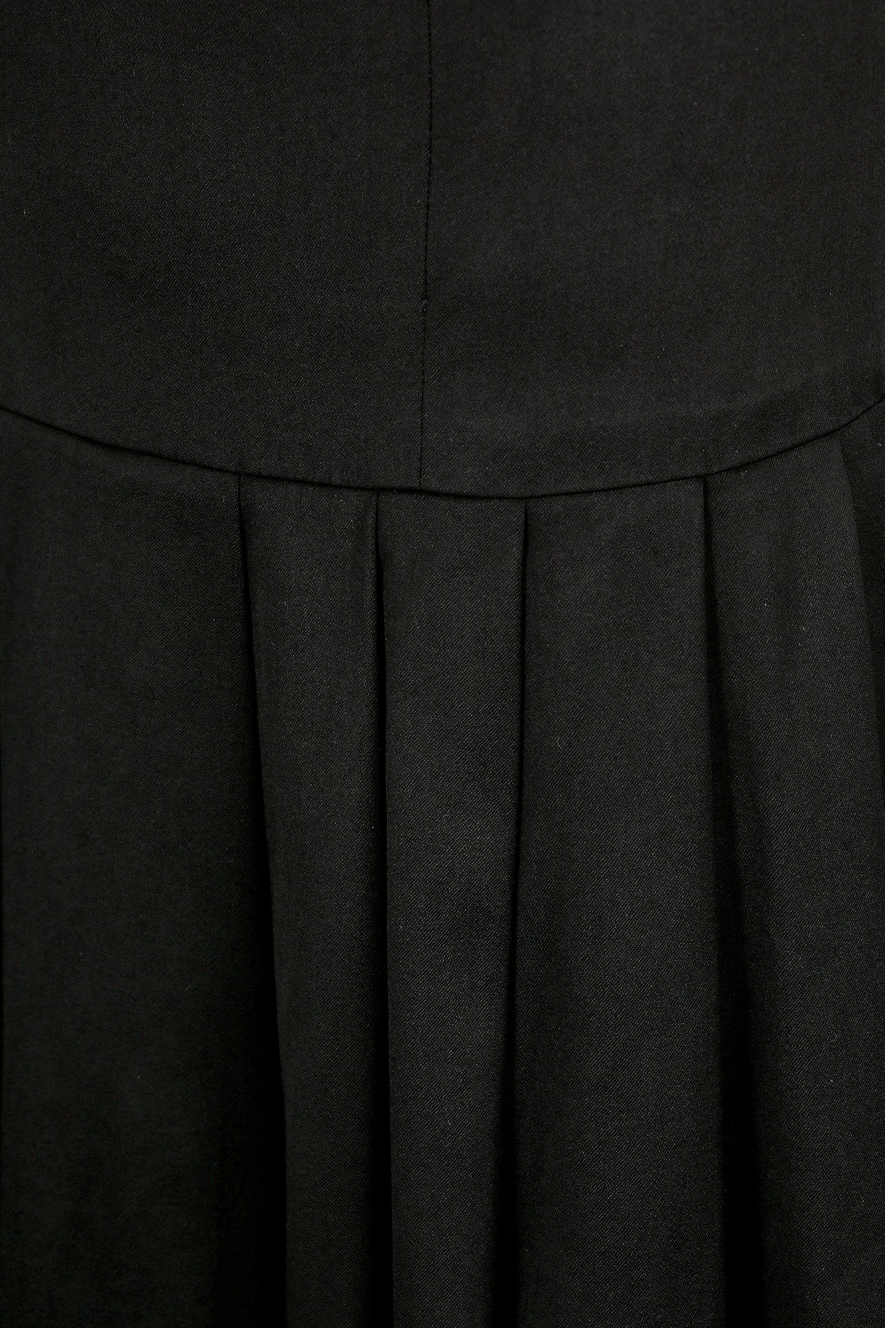 ARCHIVE - 1990s Chanel Black Box Pleat Skirt