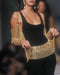 ARCHIVE - 1990s Chanel Long Black Leather and Chain Earrings