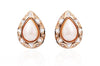 1990s Christian Dior Crystal and Pearl Tear Drop Earrings