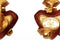 1990s Christian Lacroix Gold Heart Clip-on Earrings