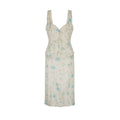 ARCHIVE: Y2K La Perla Cream Silk Floral Bodice and Skirt Set