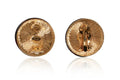 ARCHIVE - 1990s Kenneth Jay Lane Amber Dome Earrings