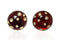 ARCHIVE - 1990s Kenneth Jay Lane Amber Dome Earrings