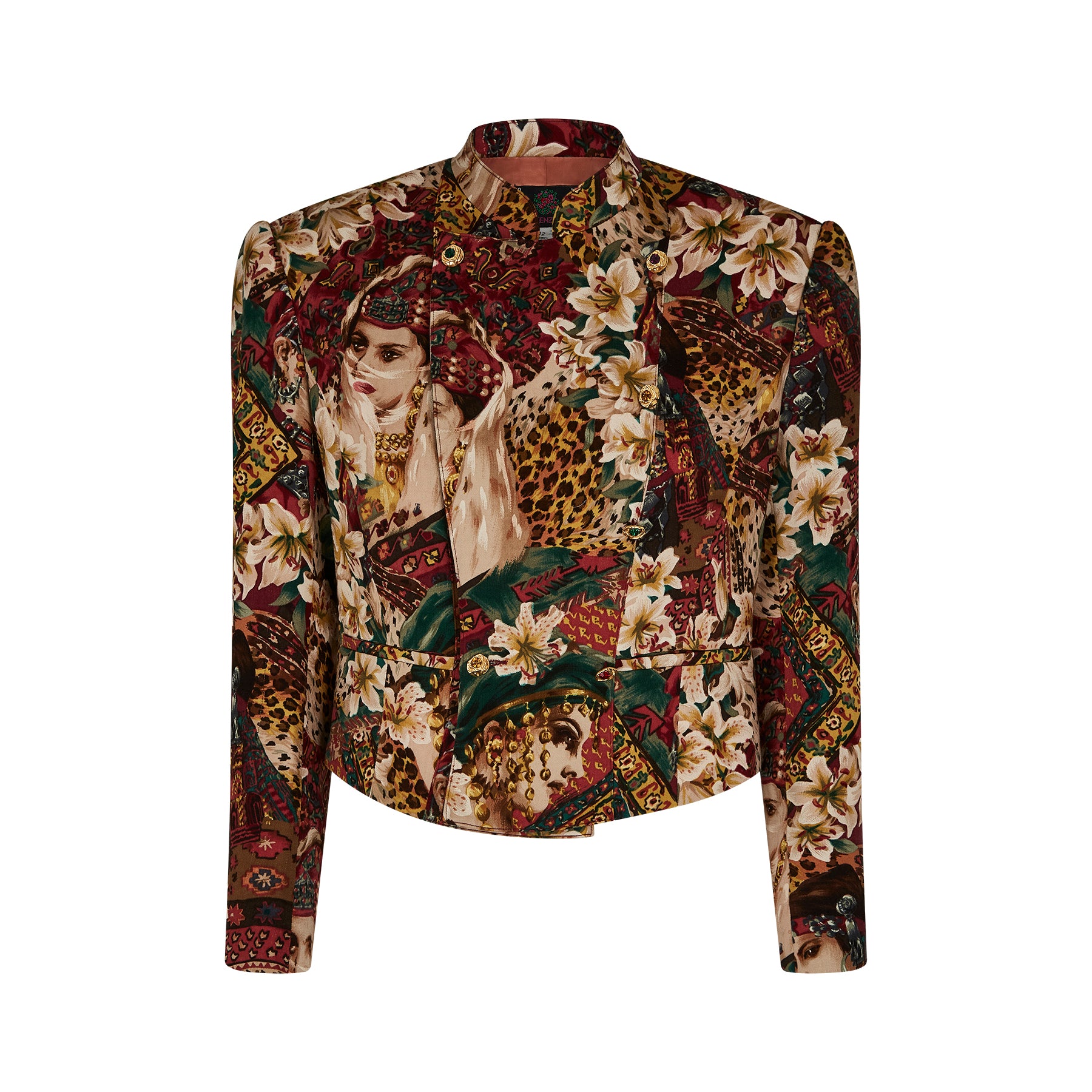 ARCHIVE - 1990s Kenzo Novelty Print Leopard Jacket with Bum Bag