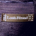 Louis Feraud 1980s or 1990s Navy Silk Taffeta Dress With Bow Embellishments-CIRCA VINTAGE LONDON
