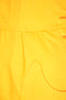 1990s Thierry Mugler Yellow Textured Cotton Dress