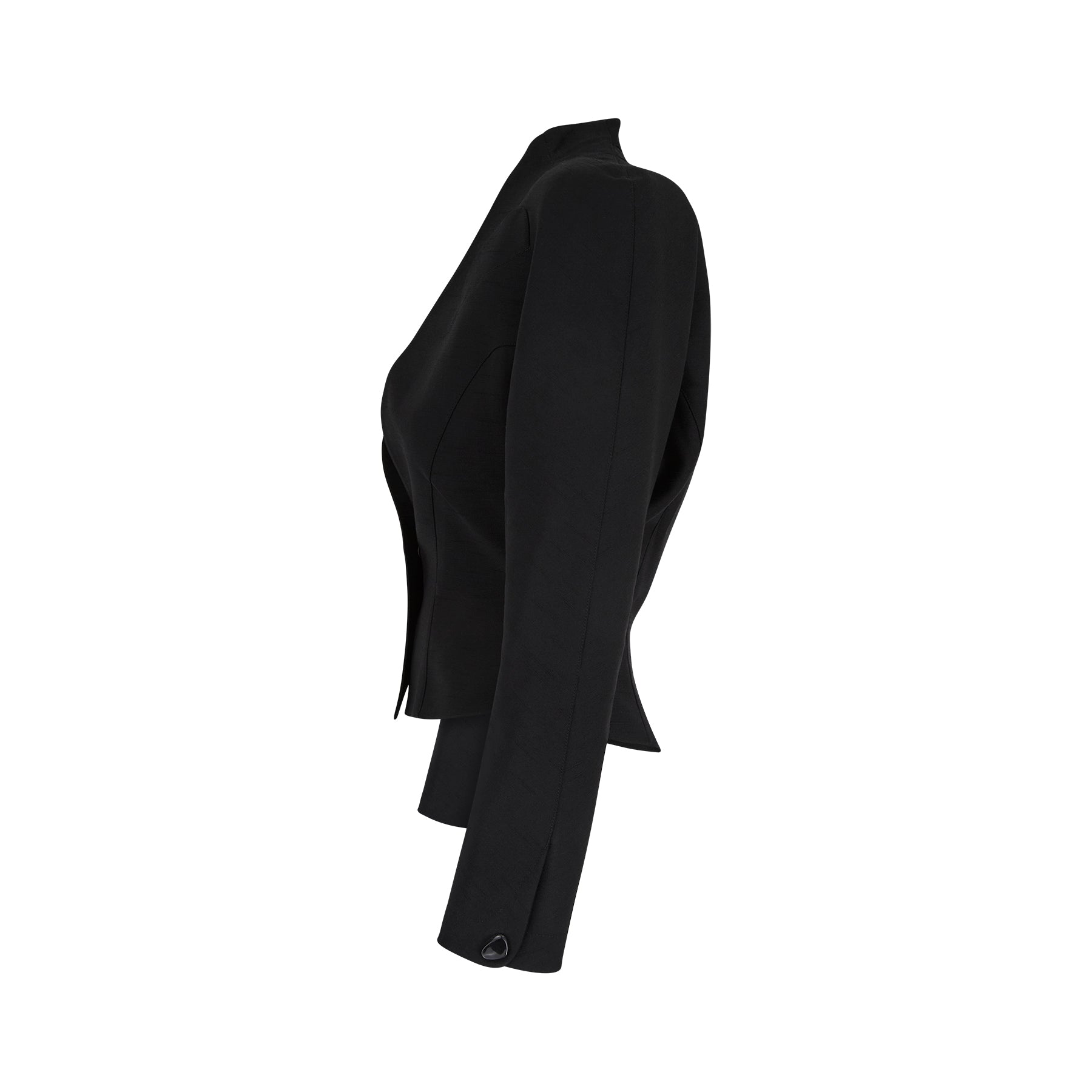 1990s Thierry Mugler Black Dolman Sleeve Jacket