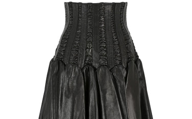 2008 Documented Alaia Leather Corset Skirt