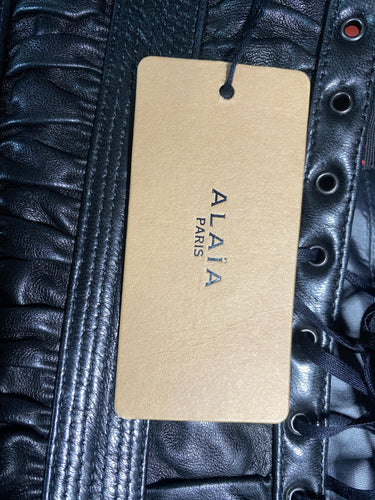 2008 Documented Alaia Leather Corset Skirt