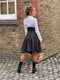 2008 Documented Alaia Leather Corset Skirt