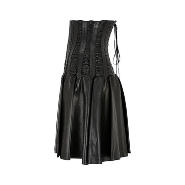 2008 Documented Alaia Leather Corset Skirt