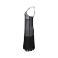 2000s Runway Documented Chanel Black Silk Slip Dress