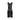 ARCHIVE - Y2K Chanel Sleeveless Black Floral Fine Knitted Buttoned Dress