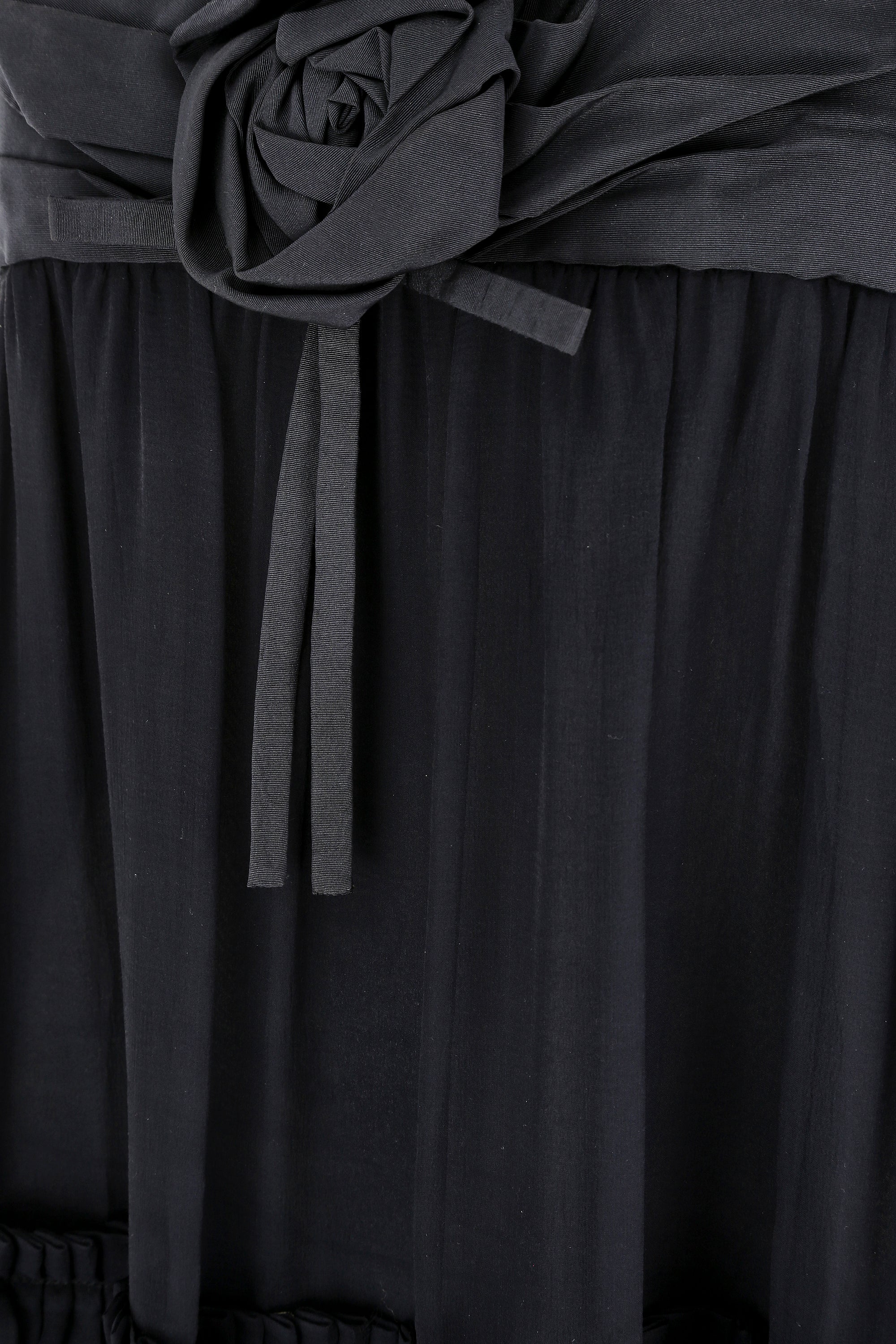ARCHIVE - 2008 Christian Dior Navy Silk Chiffon Babydoll Dress