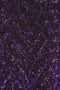 2000s Runway Guy Laroche Purple Sequin Maxi Dress
