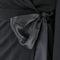 2000s Yves Saint Laurent Long Sleeve Black Jersey Wrap Dress