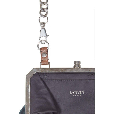 ARCHIVE: 2006 Alber Elbaz for Lanvin Green Velvet Josephine Art Deco Shoulder Bag