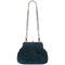 2000s Alber Elbaz Era Lanvin Green Velvet Josephine Art Deco Shoulder Bag
