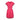 2000's Nina Ricci Deep Pink Silk Pleated dress With Lace Trim