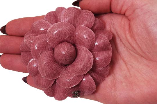 ARCHIVE - 2000s Chanel Pink Camelia Brooch