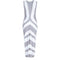 2004 Comme Des Garcons Silver/Grey and White Striped Jersey Dress