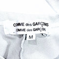 2004 Comme Des Garcons Silver/Grey and White Striped Jersey Dress