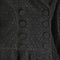 ARCHIVE - 2010s Alaia Black and Gold Embroidered Princess Coat