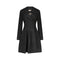 ARCHIVE - 2010s Alaia Black and Gold Embroidered Princess Coat
